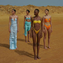 Load image into Gallery viewer, Magalenha Ice Blue Strapless Maxi Dress