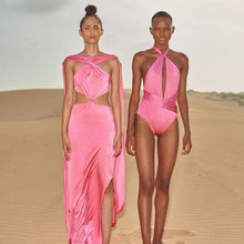 Load image into Gallery viewer, Nina Pink Lychee One Piece Swimsuit