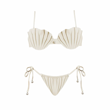Load image into Gallery viewer, La Joya Shell White Bikini Set
