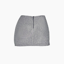 Load image into Gallery viewer, Julieta Blue Sparkle Mini Skirt