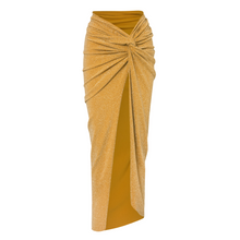 Load image into Gallery viewer, Mia Glossy Gold Sarong