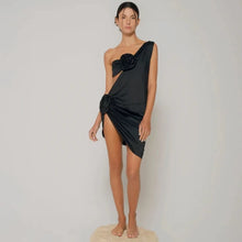 Load image into Gallery viewer, Orianna Rose Black Bandeau Bikini Set
