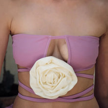 Load image into Gallery viewer, Alana Giant Rose Orchid Bikini Set
