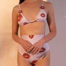 Load image into Gallery viewer, Kiss Canvas Pink Bikini Set
