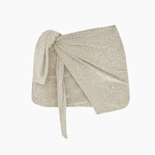 Load image into Gallery viewer, Julieta Ivory Spakle Mini Skirt
