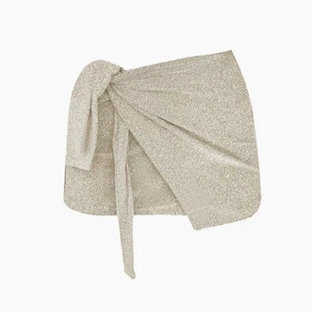 Julieta Ivory Spakle Mini Skirt