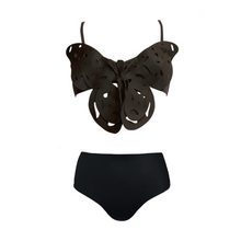 Load image into Gallery viewer, Maxi Mariposa Butterfly Black Bikini Set
