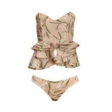 Load image into Gallery viewer, Penelope Pink Floral Corset Bikini Set
