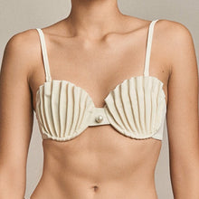 Load image into Gallery viewer, La Joya Shell White Bikini Set
